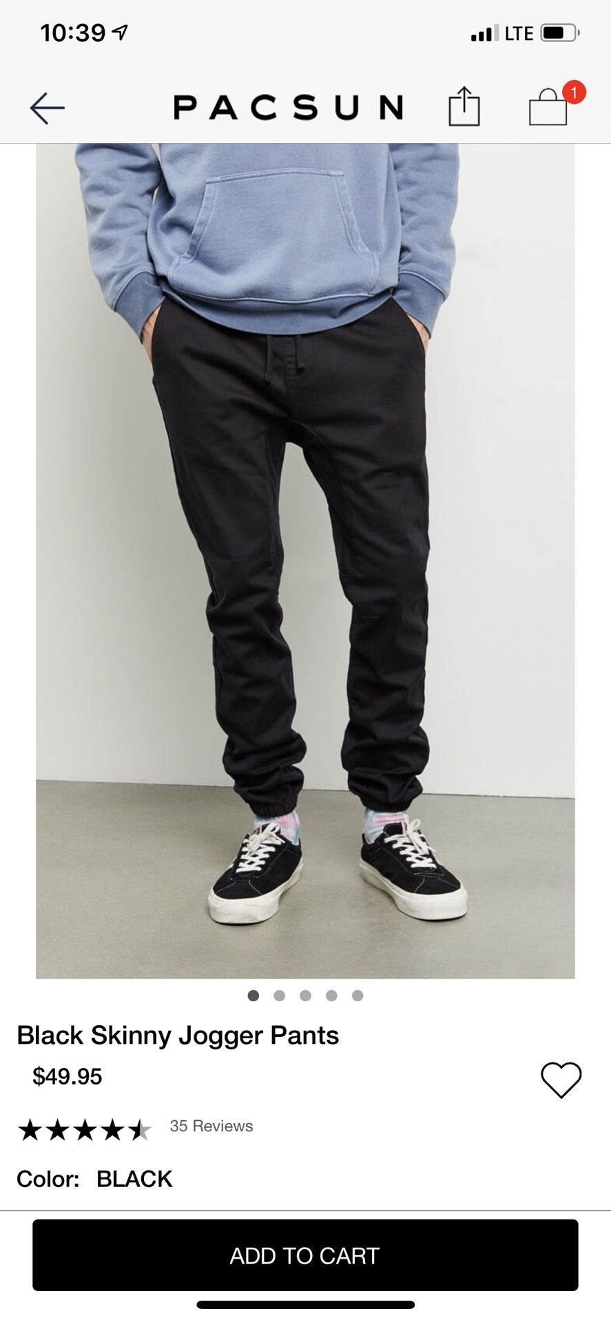 Pacsun joggers size medium