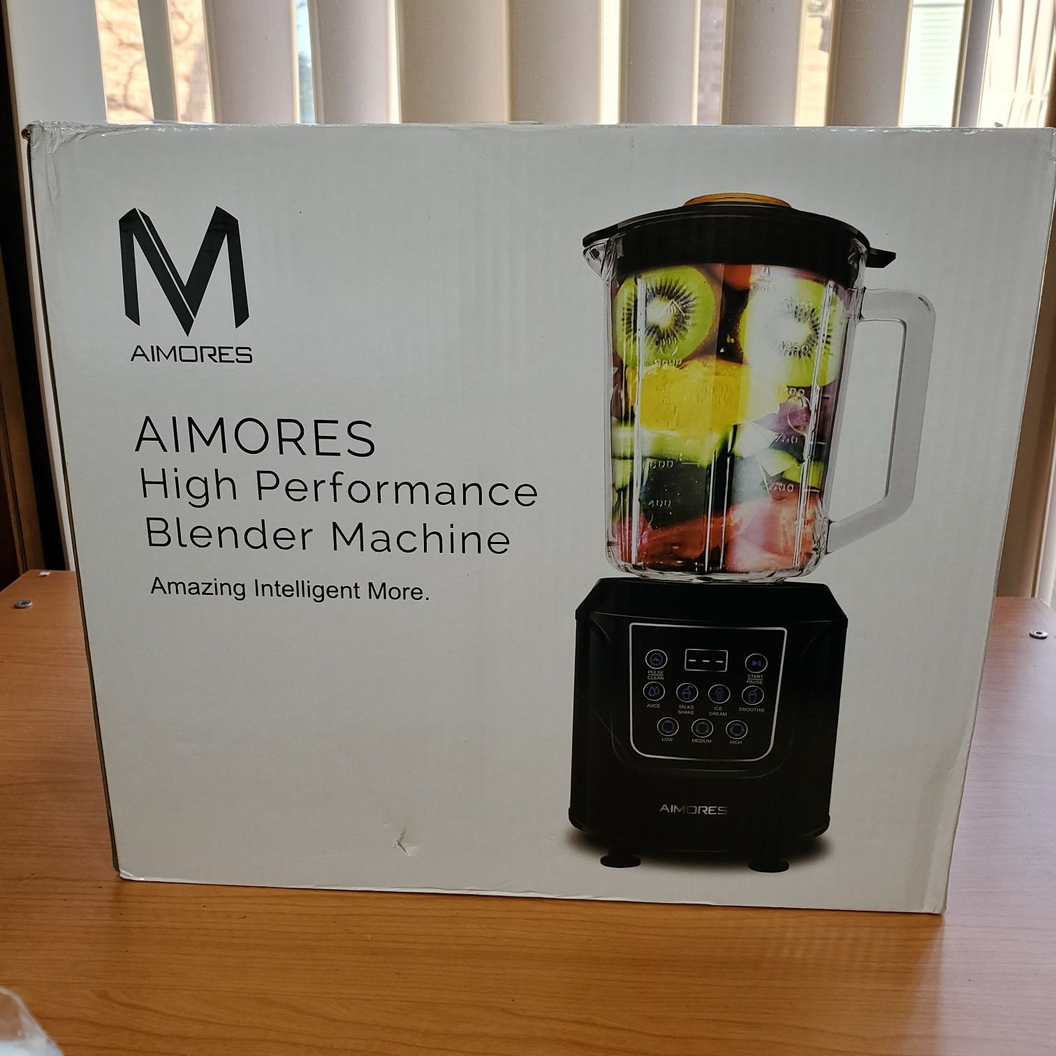 NEW Aimores Pre Programmed LED Display Blender High Perfomance Machine for Smoothies AS-UP1250 Sealed Box