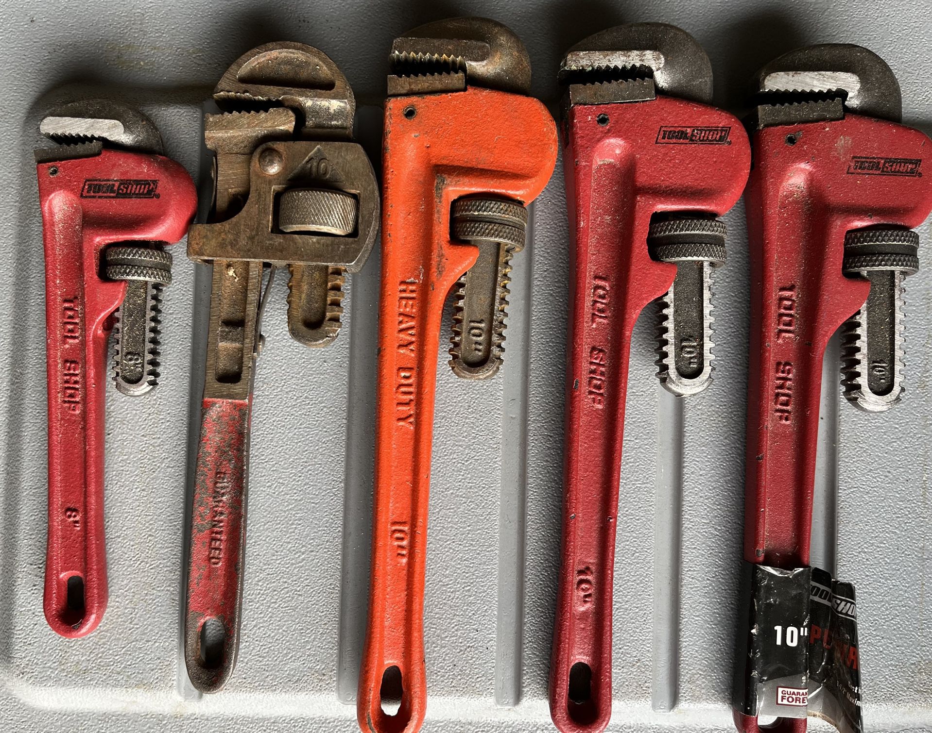 Lot Of Pipe Wrenches 