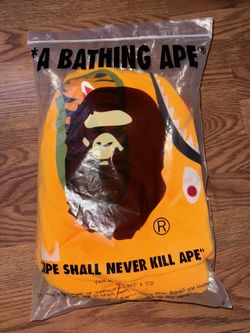 Neon Orange Bape Hoodie