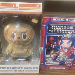 Bundle sell / 400% Naughty Cashier Labubu + 400% Transformers Mega Space Molly