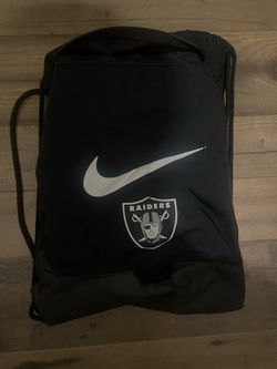 Black Nike Raiders gym bag