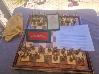 Rare The imperial  chessboard  Franklin mint