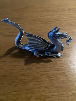 Fantasy Dragon Vintage Pewter Figurine