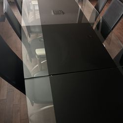 Family Glass dining table 