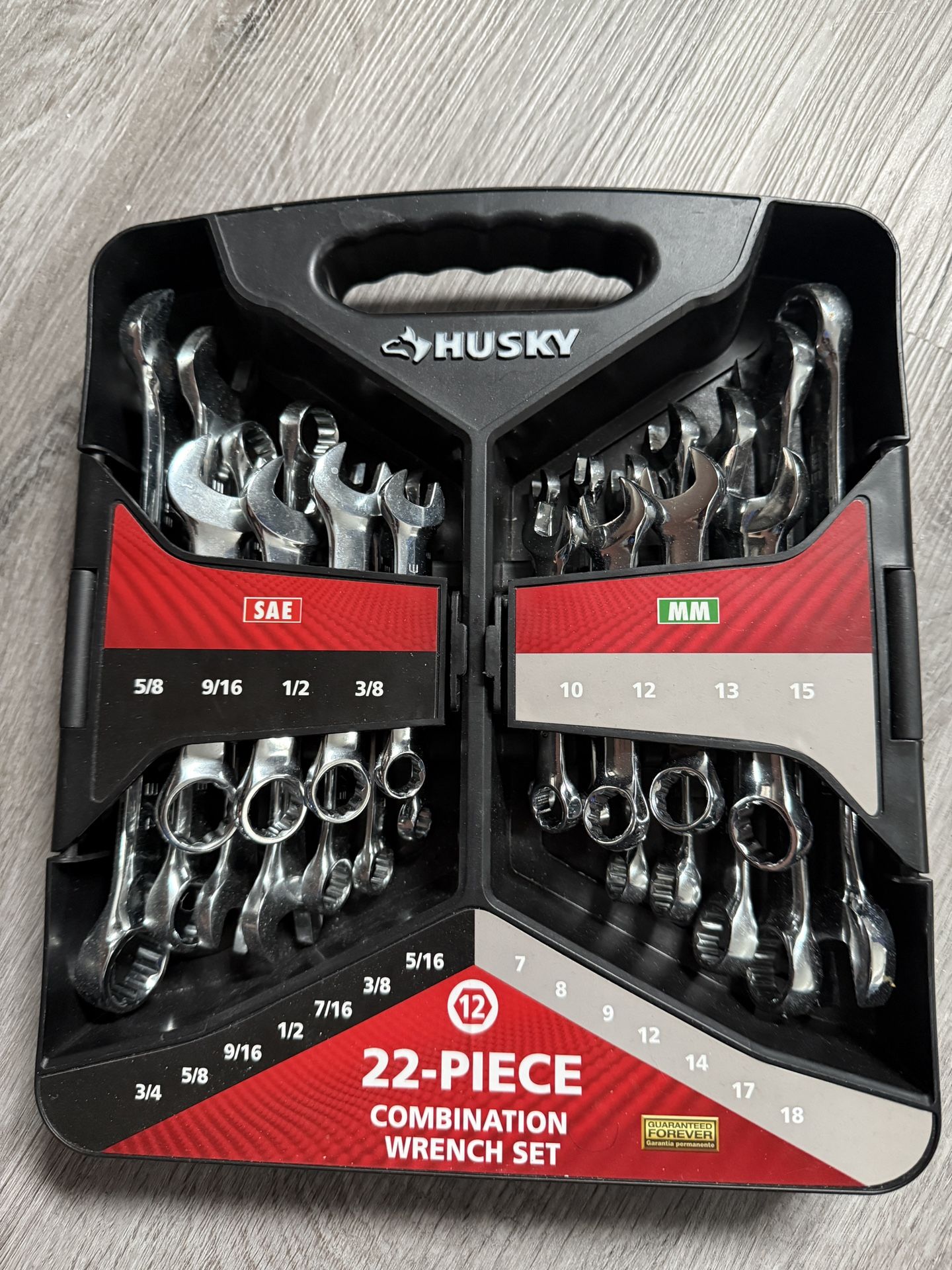 Husky 22-Piece Combination Wrench Set