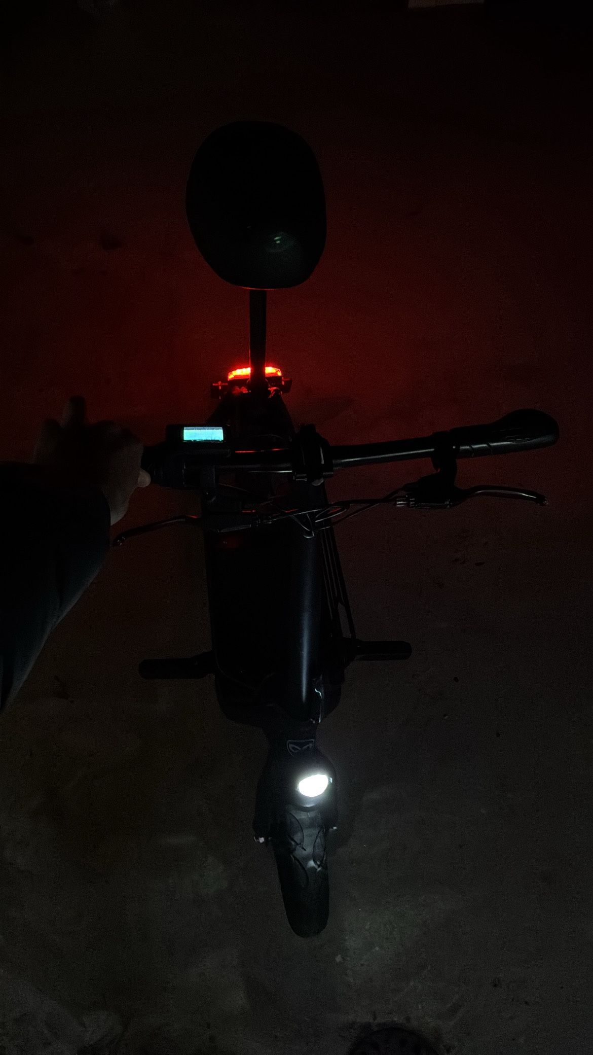 High-Speed Electric Scooter — 60+ MPH • Seated • Bright Lights