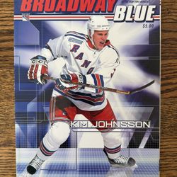 Broadway Blue Official New York Rangers Game Program 1999-00 Kim Johnson