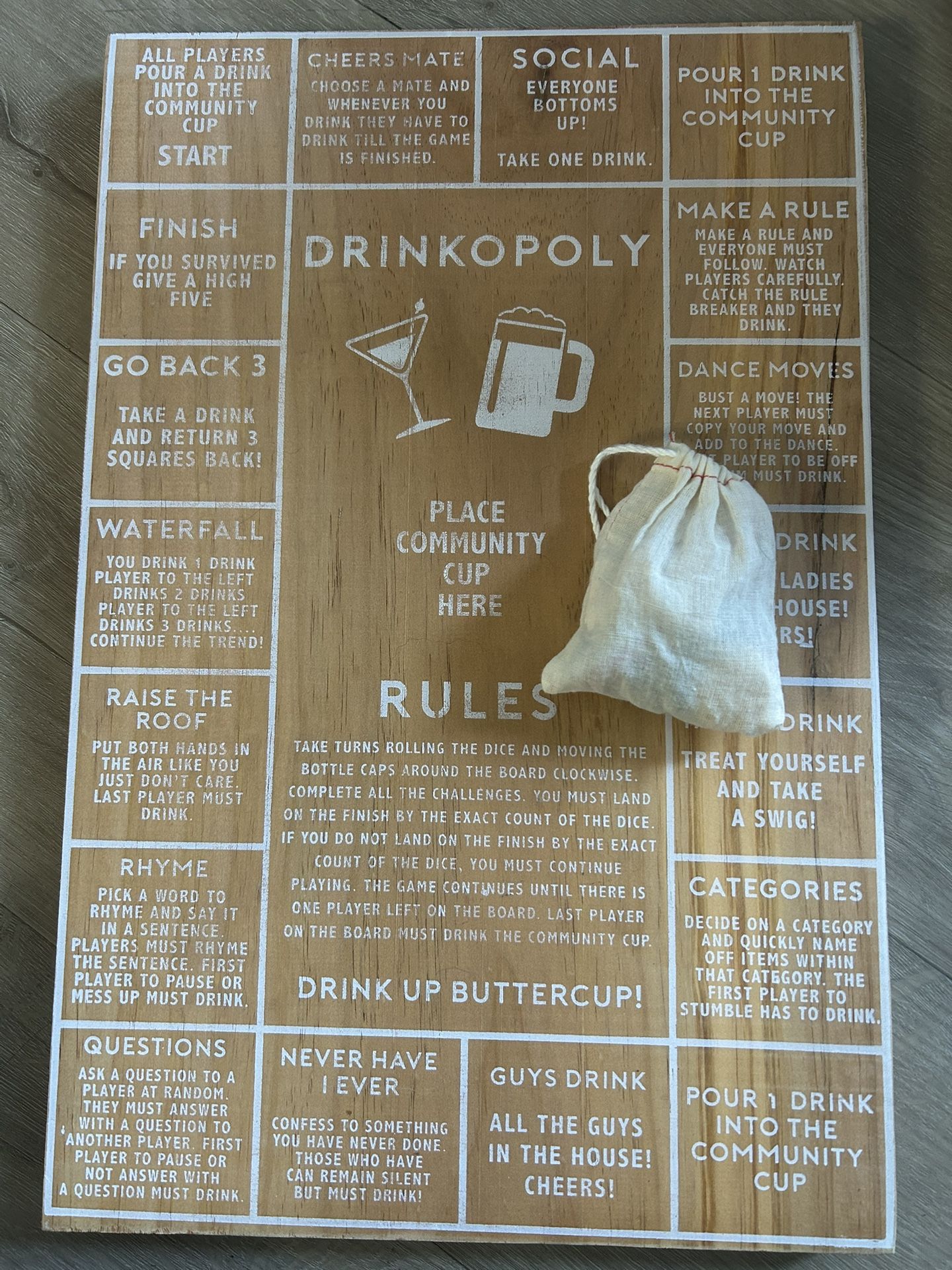 Drinkopoly Board Game
