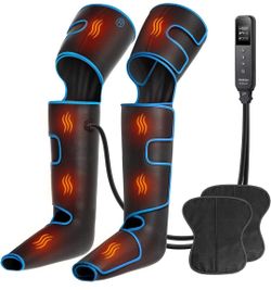 (New in Box) CINCOM Leg Massager with Heat and Air Compression - Full Leg Sequential Compression Device Gift for Circulation - 3 Heats, Modes, Intensi