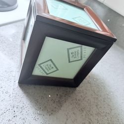 Wooden Photo Cube Keepsake Box 