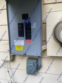 50 amp Generator Inlet Plug For Emergency Power During Outages