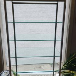 Metal And Glass 5 Tier Shelf