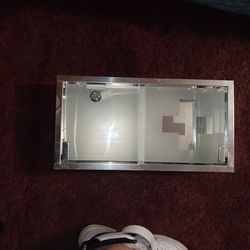 Stainless Steel Frosted Glas First Aid Box 