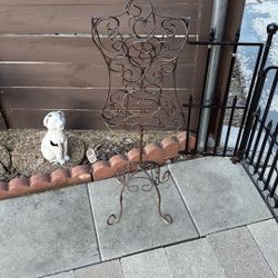 Vintage Scrolled Wrought Iron Mannequin 