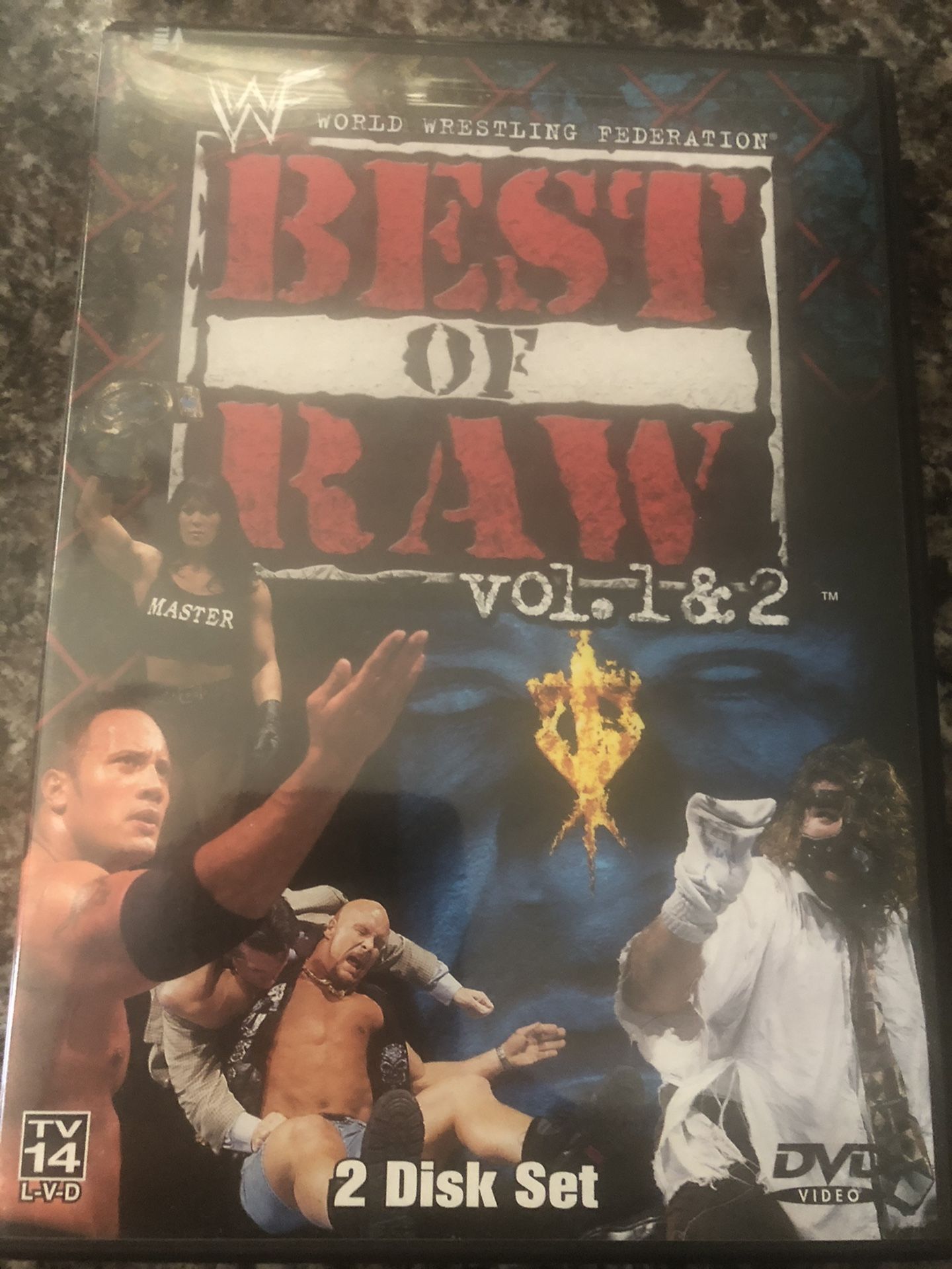 WWE - Best of Raw Vols. 1 2 (DVD,2001,2-Disc Set)NEW Authentic US Release RARE