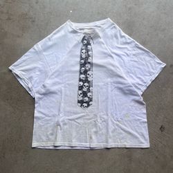 Vintage Y2K No Boundaries Skull Tie Graphic T Shirt