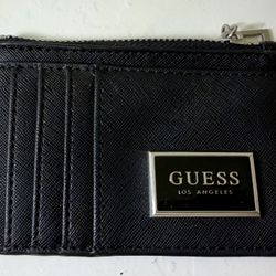 Compact Zip Pouch With Front Logo Plaque