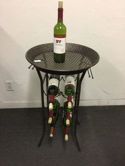 Wine metal rack
