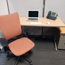 High Quality Desk 24"x48". + Office Chair Bundle. 