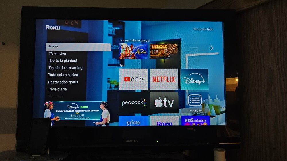 32 Inch Toshiba TV Comes  With The Original Remote 