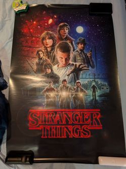Stranger things posters 1,3 & 4/stranger things fan book