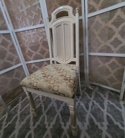 Vintage desk or side chair  Faux Cane 60s