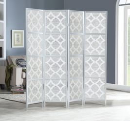 Silver Diamond Room Divider