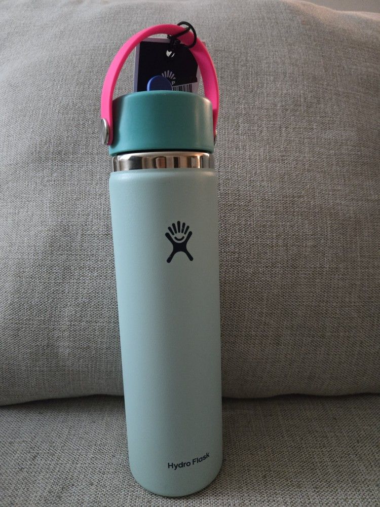 Hydro Flask Teal and Pink Water Bottle