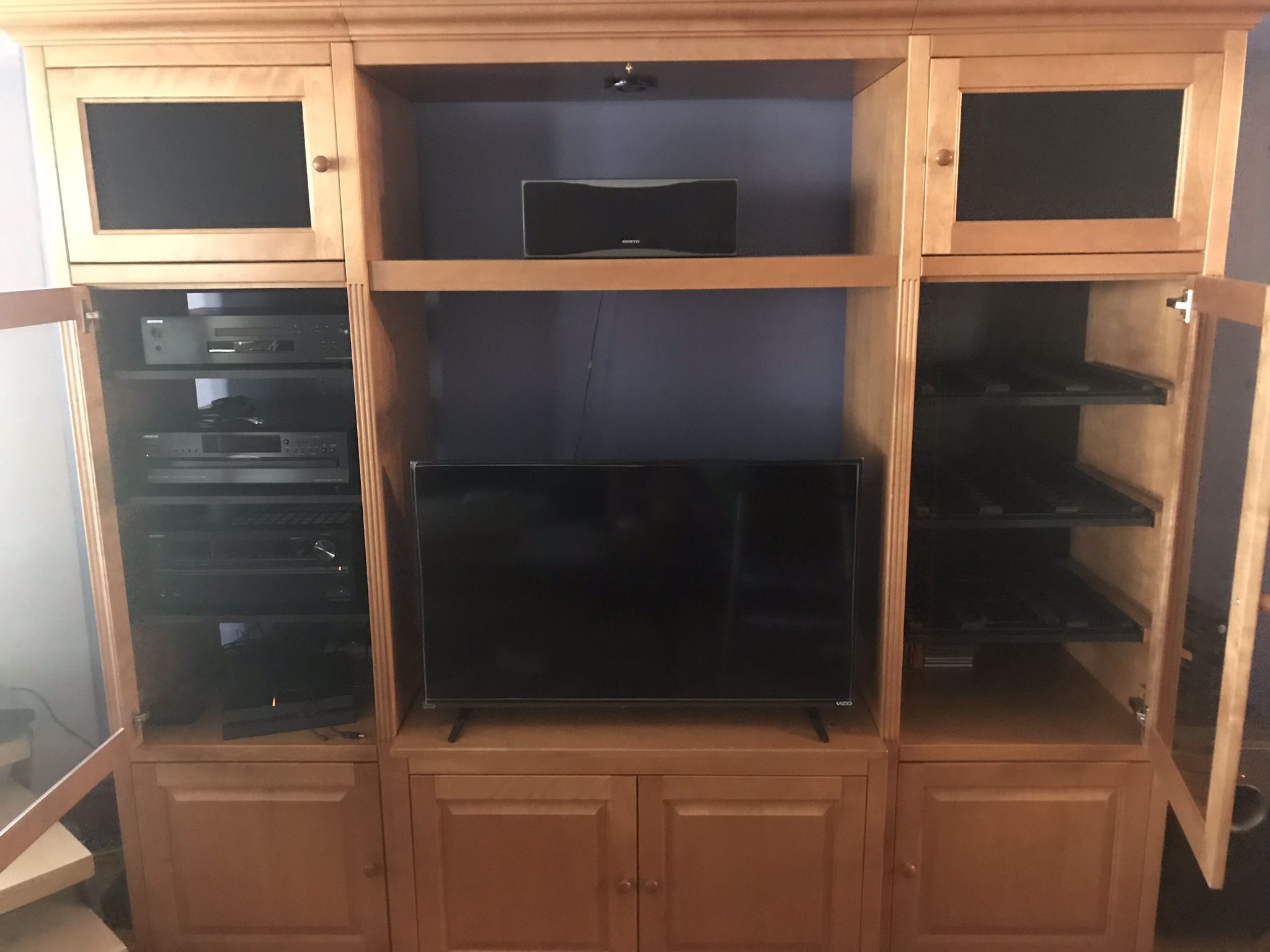 Beautiful Wooden Entertainment Center