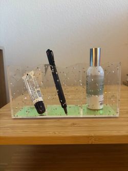 ✨🪄 Clear Plastic Organizer ✨🪄 Durable Storage Holder with 3 Compartments