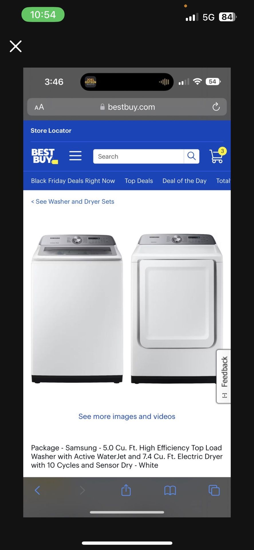 Samsung Washer And Dryer Set Large Capacity