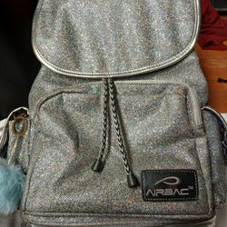 AIRBAC Silver Glitter Cheerleading/Dance Backpack