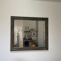 Large Horizontal Farmhouse Style Wall Mirror