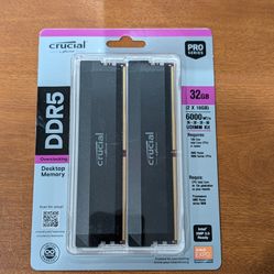 New Crucial Pro 32GB (2 x 16GB) DDR5-6000 CL36 RAM Kit