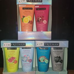 NEW 6 DIFFERENT GEL AND CLAY MASK. $3 A BOX OR $7 FOR ALL 3.