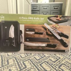 New 6 piece bbq knife set