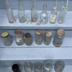 Vintage Glass Bottles And Jars