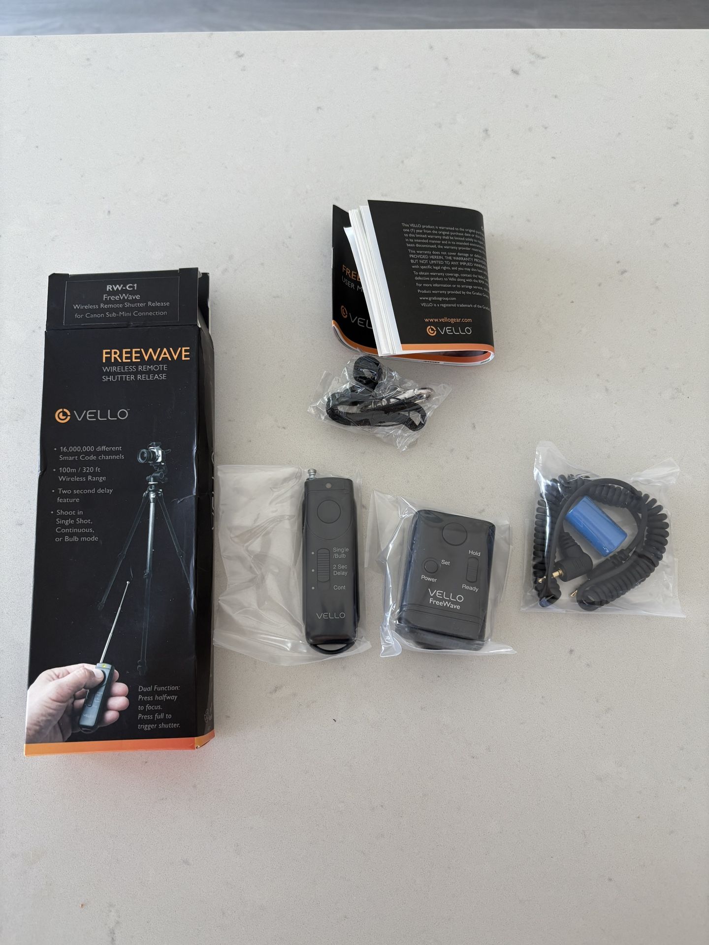 Vello FreeWave Wireless Remote Shutter Release for Canon with 3-Pin Connection