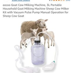 Goat, Sheep, Cow Milking Machine 