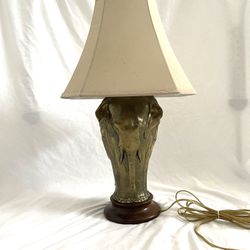 Antique Great Condition, Solid Brass Sculpture Table Lamp. Retails $400-$750.