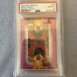 2025 Mint Marvel Gambit’s Deck - Ghost Rider #H3 (Three Of Hearts) - PSA 10 #/99