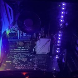 pc setup plus desk and monitor 