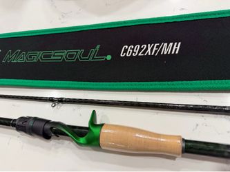 6’9” MH 2pc Baitcast Rod New Handing