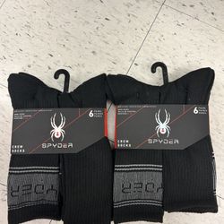 NWT Spyder men’s crew socks 12 pairs 