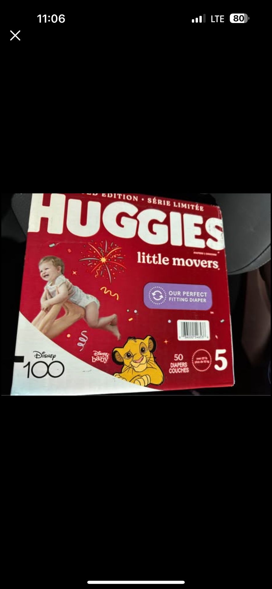 3 boxes of Huggies diapers size 5 158 ct total