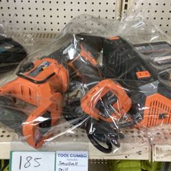 Rigid Sawzall And Drill With Battery And Charger 