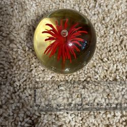 Red paperweight 