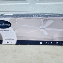 Harbor Breeze Cartersville 60-inch Indoor/Outdoor Ceiling Fan with LED Light and Remote Control -BRAND NEW