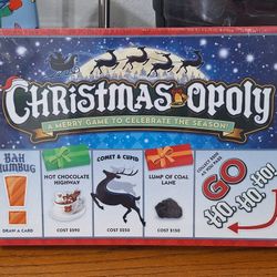 NEW, Sealed! Late for the Sky Christmas-opoly Family Board Game